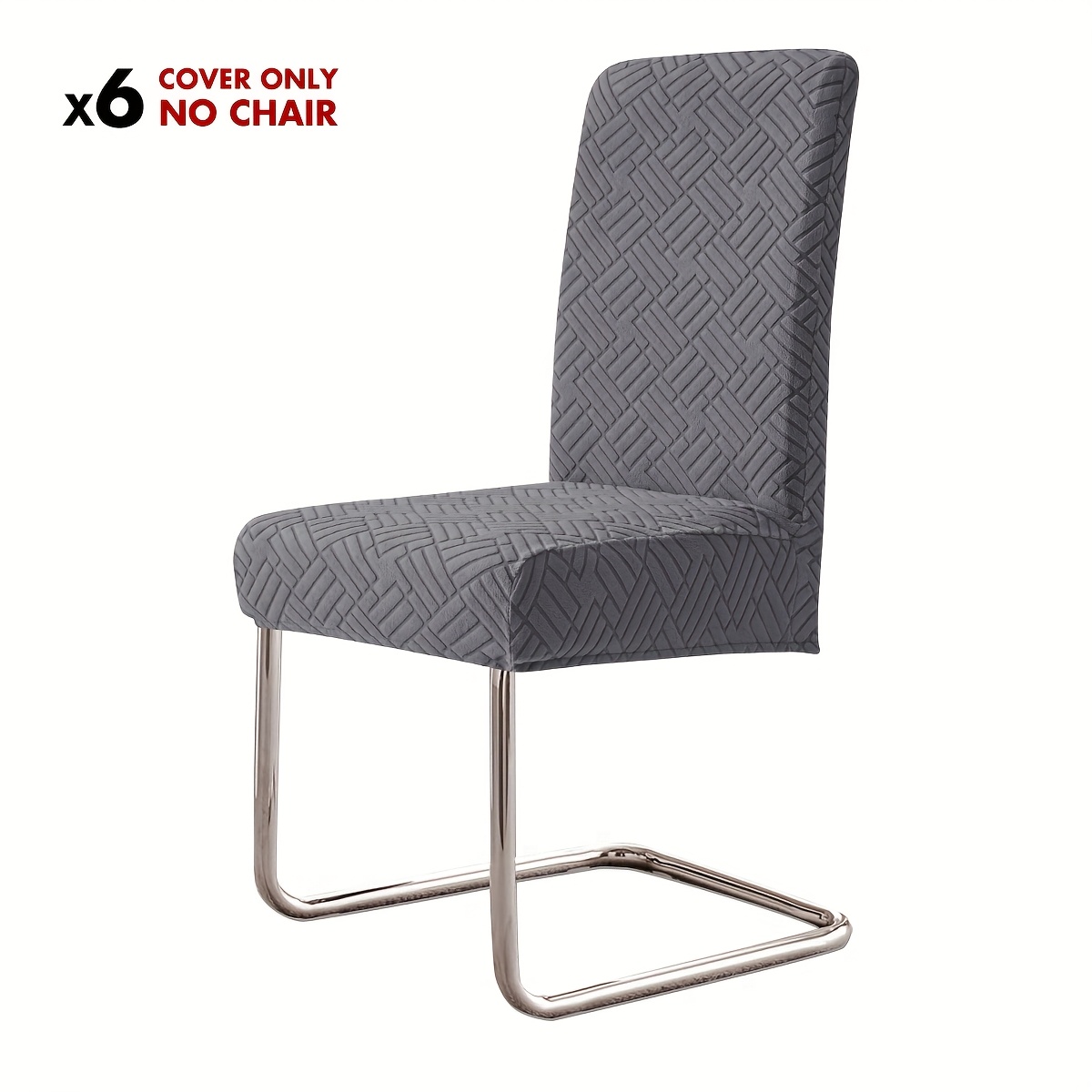 E-shop 4/6 Stück Windmühlen-Geometrisches Muster Elastische Vollabdeckung Esszimmerstuhlbezüge, Hotel Zuhause Restaurant Sitzschutz Dekorative