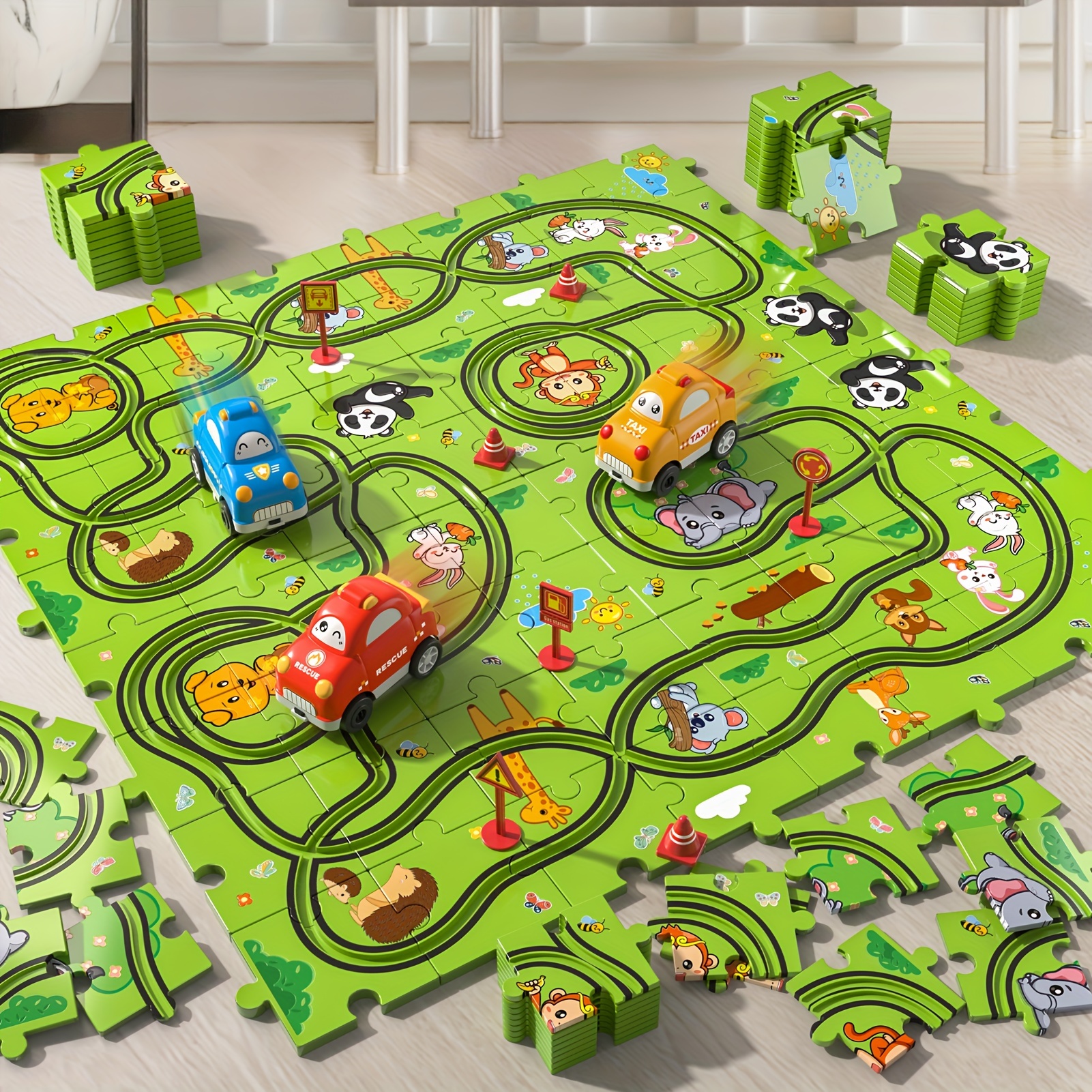 

Race Track Car Set Toys For Kids Boys, Puzzle Tracks Car Toys Gifts For Boys Kids