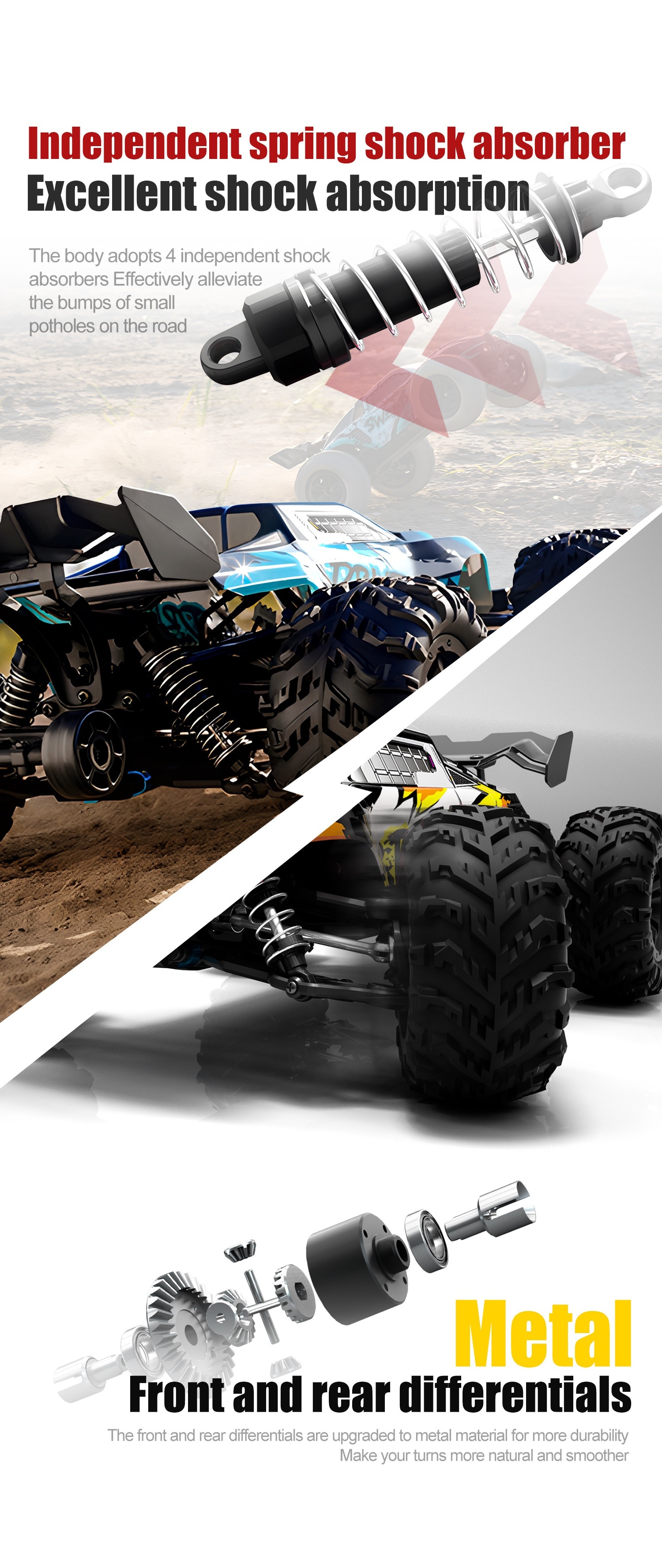 1:16 Scale 70Km/h Super High Speed RC 4WD Off-road Vehicle RC Climbing Car Brushless Motor Youth Over 14 Years Old Children And Adult Racing Toys, Most Ideal Gift