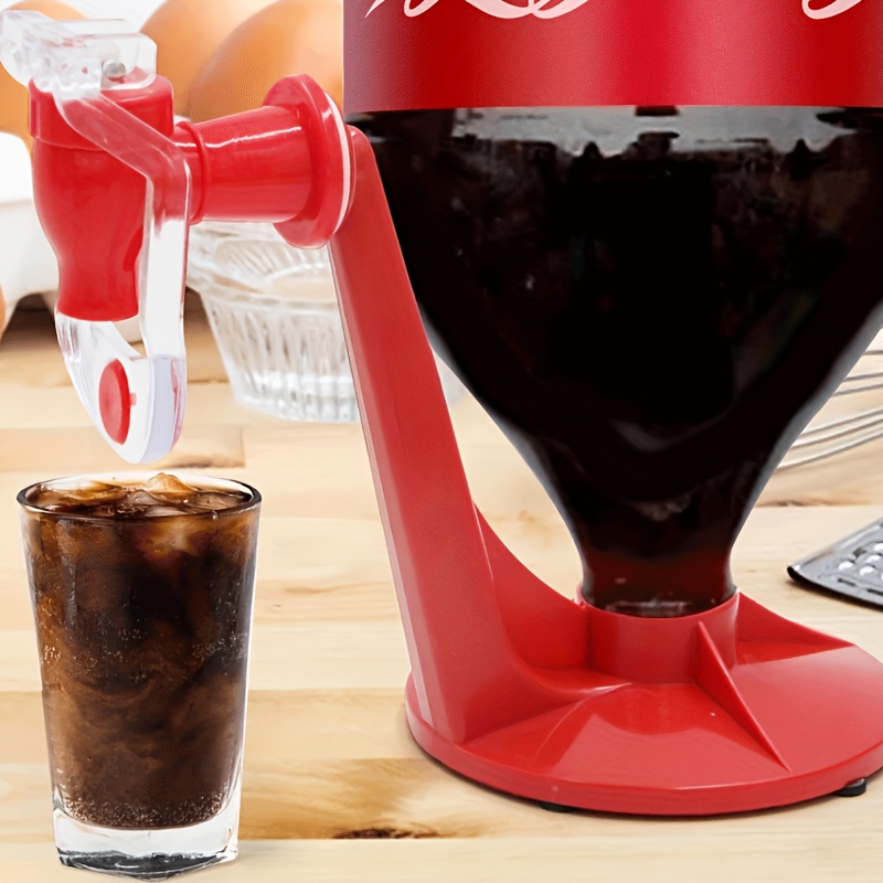 Edycur Bamboo Drink Dispenser Stand - Fits 7.87 Inch Containers, Multi-Use For Beverages & Plants