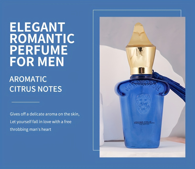 VEKING COLO NO.017 Men's Eau de Parfum, 0.85oz - Aromatic Citrus Scented  Cologne, Long-Lasting * Fragrance, Formaldehyde Free, Alcohol-Bas