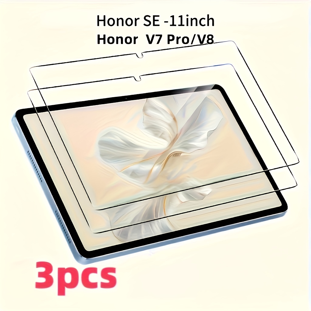 TEMU 3 pezzi di protezioni per tablet Huawei Matepad V7 Pro/V8/Matepad SE da 11 pollici, pellicola in vetro temperato lucido HD antigraffio