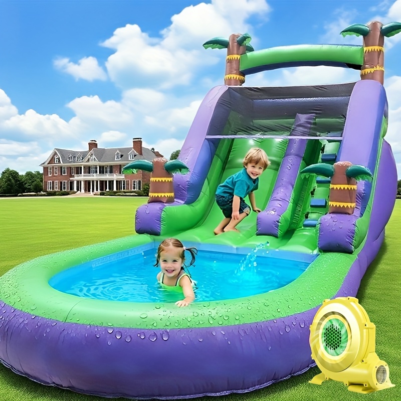 tobogán inflable piscina parque actividad aire Temu