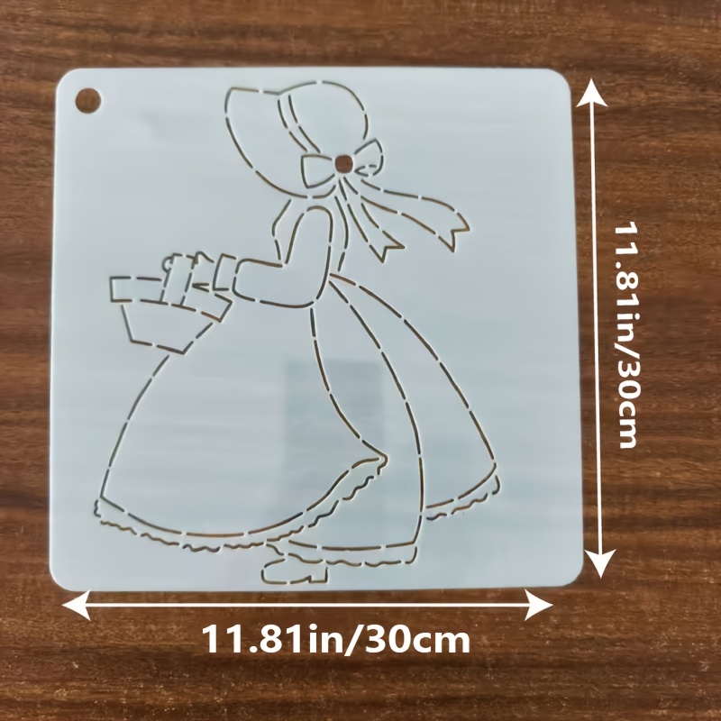 TEMU Pochoir de Patchwork de Style Japonais à Faire Soi-Même pour Chapeaux de Soleil et Bobs Sue - Planche de Couture en PET avec à Calquer, Flexible