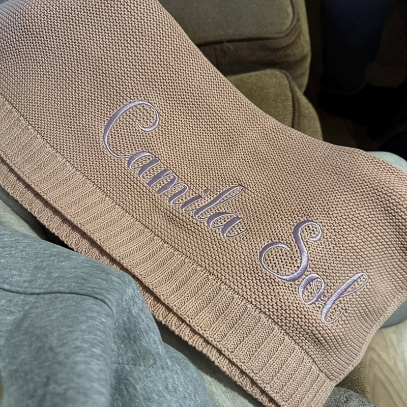 Custom Embroidered Blanket, Soft and Durable, Machine Washable