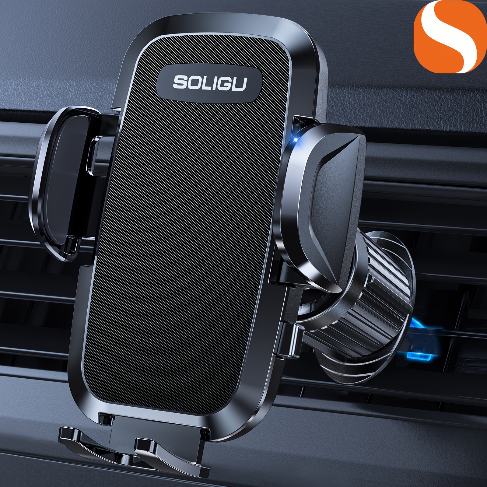 

Soligu Universal Phone Holder For Car, 360° Rotatable, For & , Phone Holder Compatible Iphone Samsung All Phones