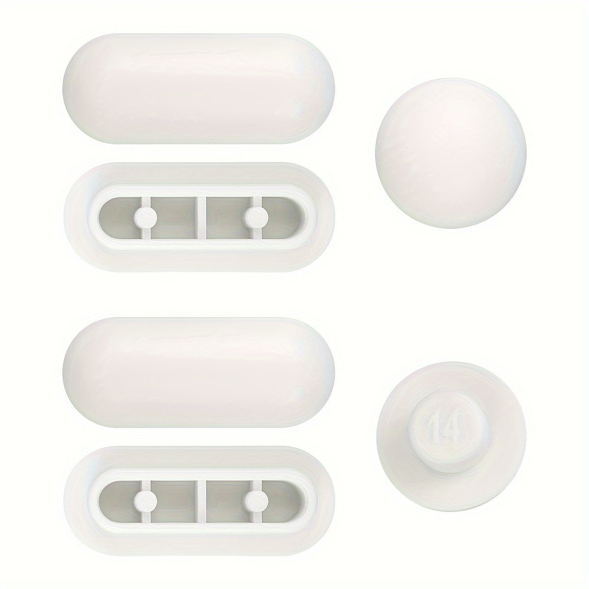 Image of Toilet Wc Seat Buffer Set Toilet Seat Bumper, Noise Dampening Bumpers, Gasket Toilet Seat Buffer Set, Universal Toilet Bumper, Replacement Cushioning Pads