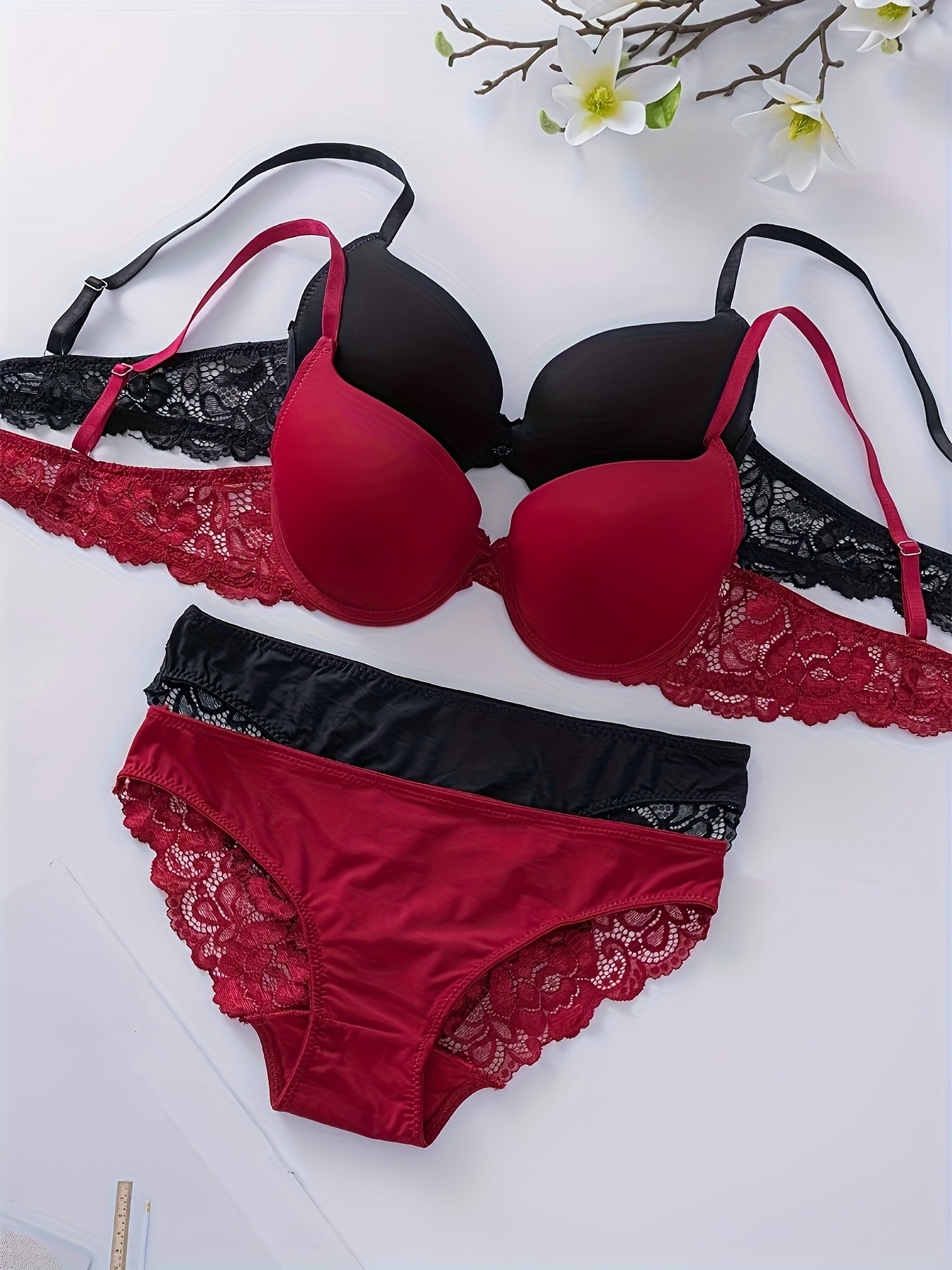 (two clothes and two pants) small chest flat chest big underwear comfortable underwear suit