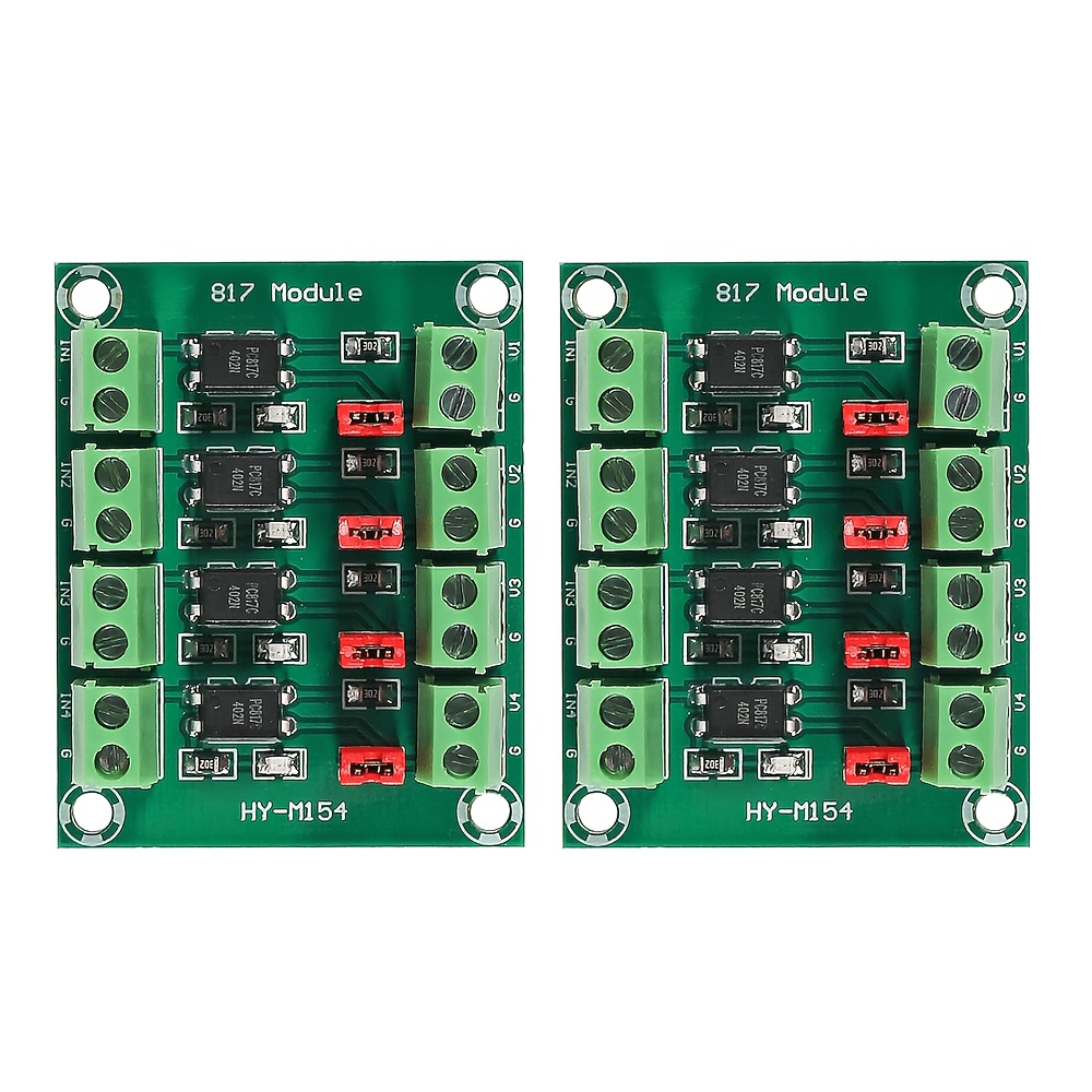   2pcs pc817 4 channel  coupler   actuator module driver   isolation module 817 voltage isolation module