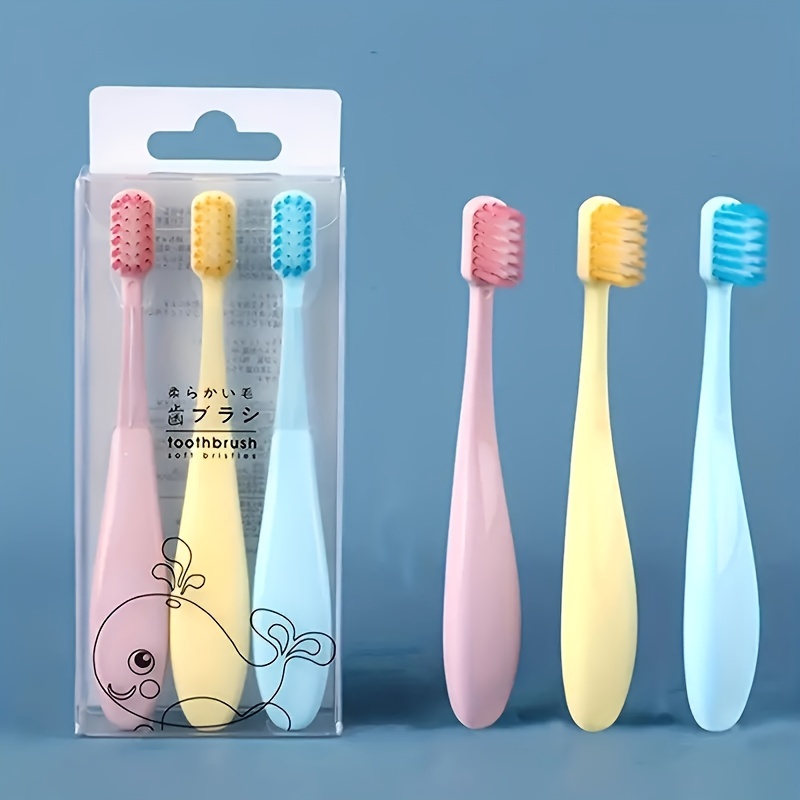 

3pcs/set Candy Colored Soft Manual Toothbrushes With Soft Bristles For Teeth Gums, For Deep Cleaning Oral Care At Home For Daily Life