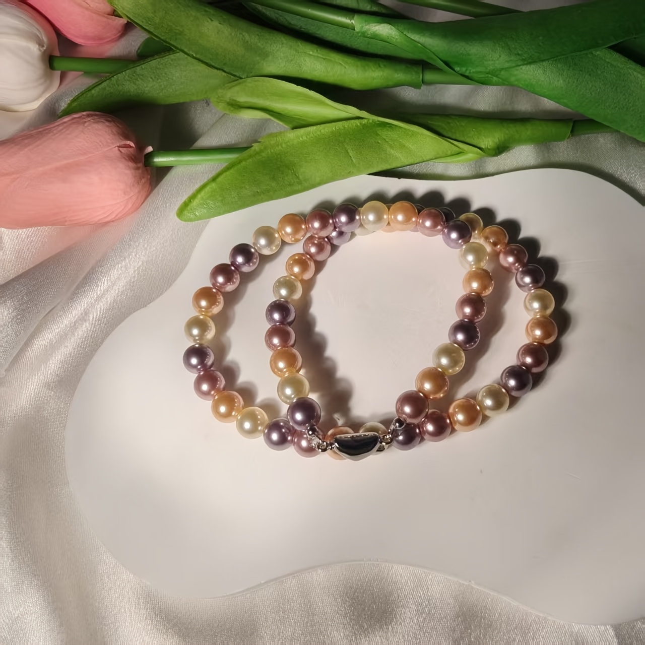Bohemian Style 8mm Freshwater Pearls Necklace