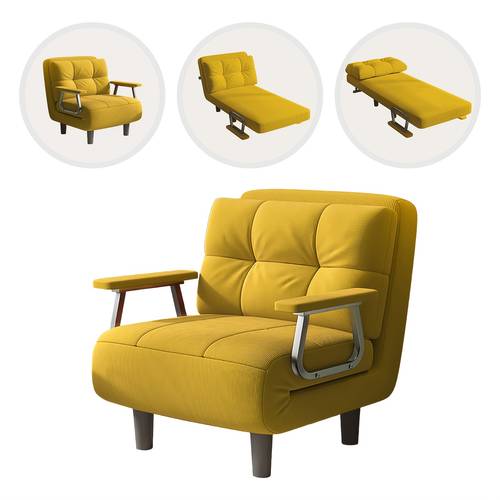 multi color corduroy folding sofa with adjustable backrest and included cushions soft fabric with a thickened sofa provides you with the experience suitable for bedroom and living room single folding sofa 77 60 50cm