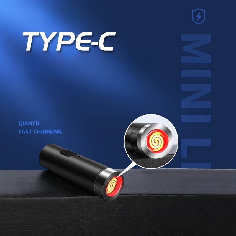 TEMU 2 Packs Of Mini, Portable Electronic Lighters, Suitable For Vehicles. Are Compact, Portable, And . The Larger Model Comes With A Battery, While