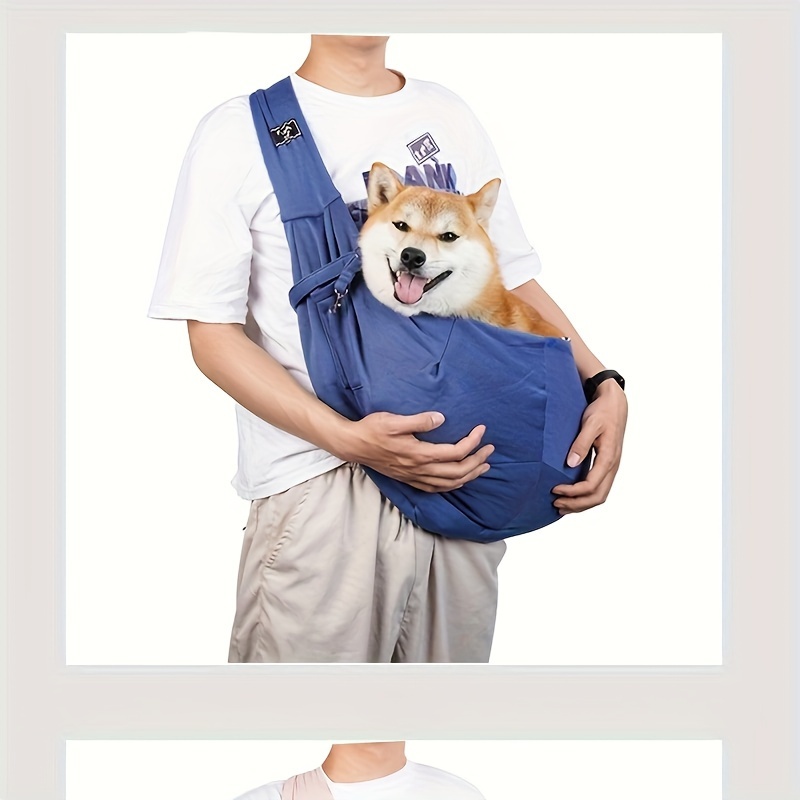 TEMU Carrying Weight Of 20 Lbs, High-quality Crossbody Breathable Dog Carrier, Foldable Pet Bag, Large-capacity