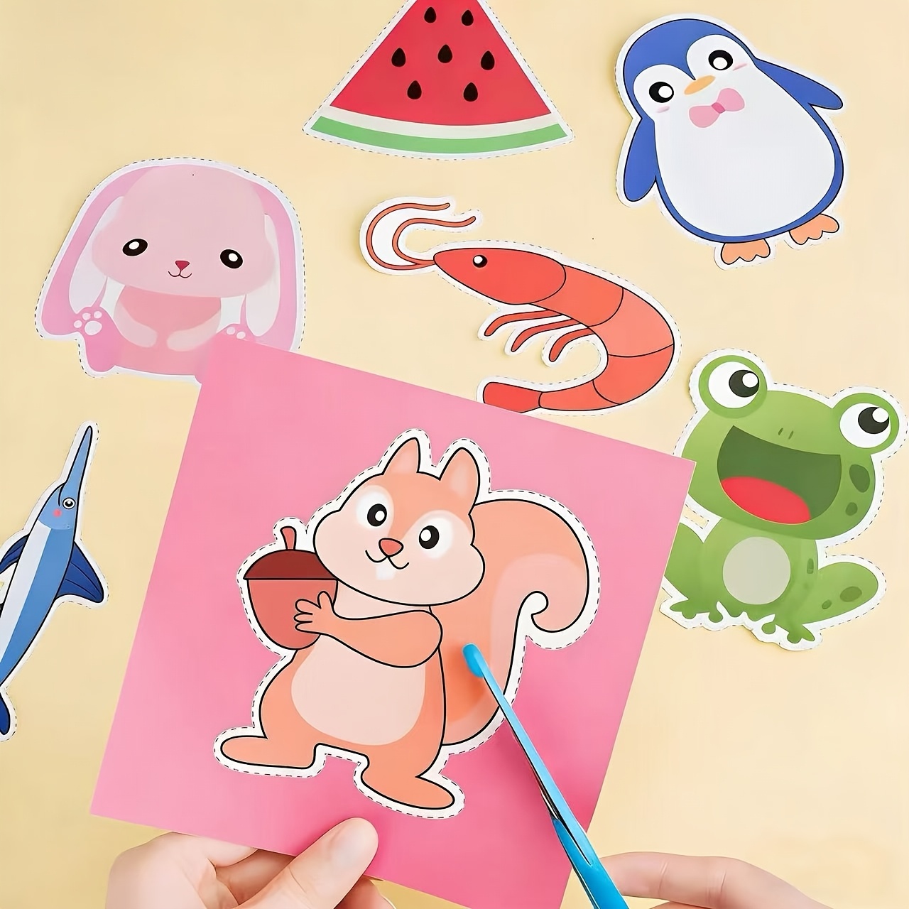 96pcs Handmade DIY Toy Creative Paper-Cutting Set