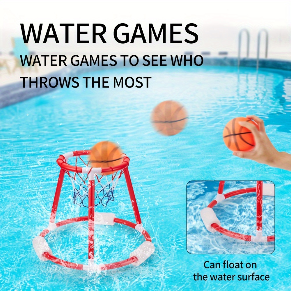 

Water Basketball Game Set For Kids & Adults - Durable Abs Floating Pool Toys, Perfect For Indoor & Outdoor Fun Water Toys Pool Floats For Adults