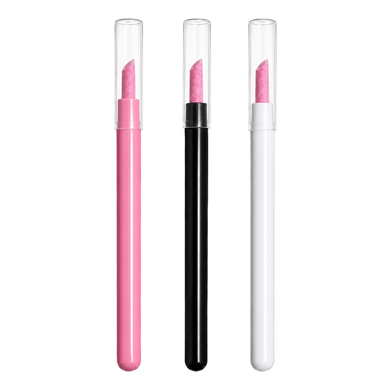 3pcs Quartz Push Nail Pen Cuticle Remover Set