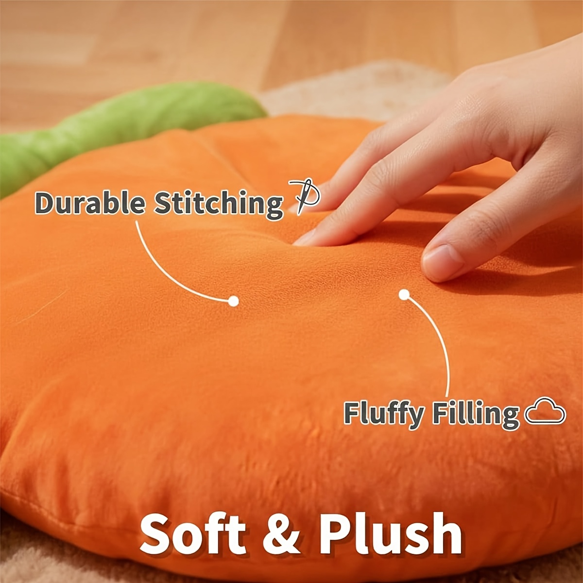 Carrot-Shaped Pet Bed for Small Animals