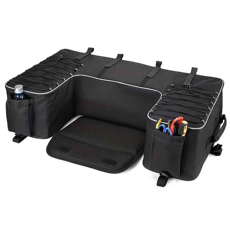 TEMU All Terrain Vehicle Rear Seat Storage Bag, Multifunctional Large Capacity Rear Seat Storage Bag, Atv Bag With Passenger Rear Seat