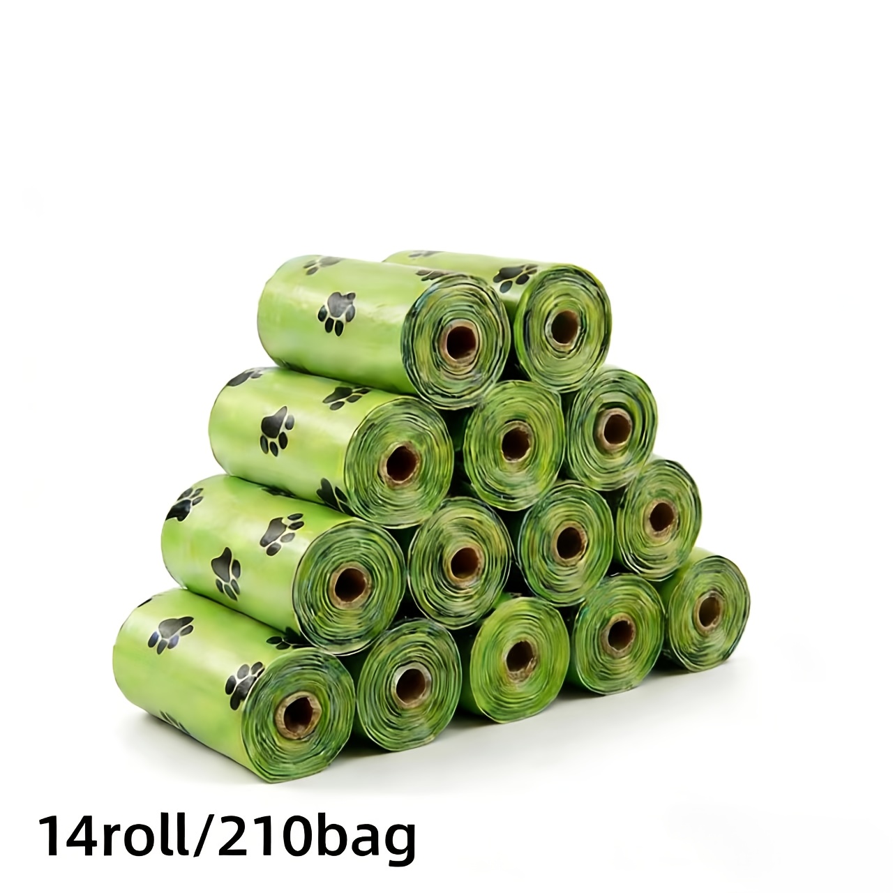 540pcs 210pcs of high quality dog waste bags 36 rolls 14 rolls thick and leak proof durable pet trash bags with a cute paw print design convenient and sturdy suitable for outdoor use