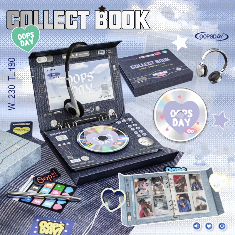 cd player inspired 4 pocket photo album durable - Temu Hungary