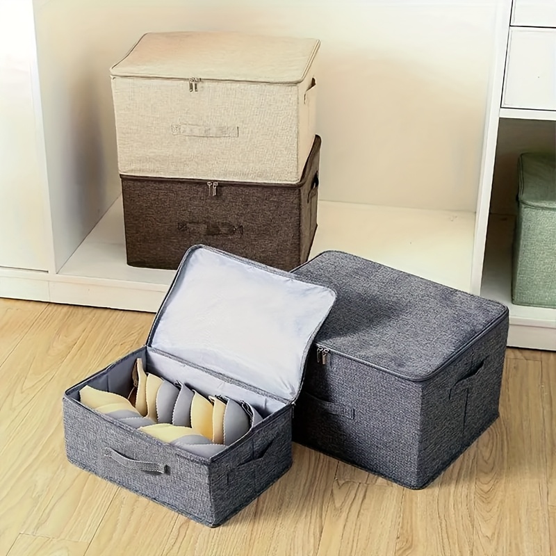 ZGV 4pcs Stackable Under-Bed Storage Boxes