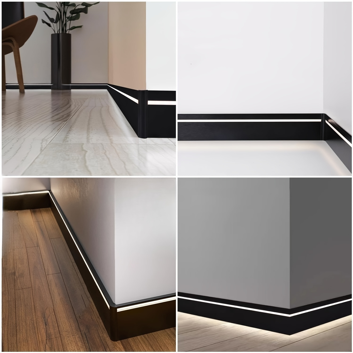 Aluminum Kick Plate Wall Molding Trim Set Living Room Temu South Africa