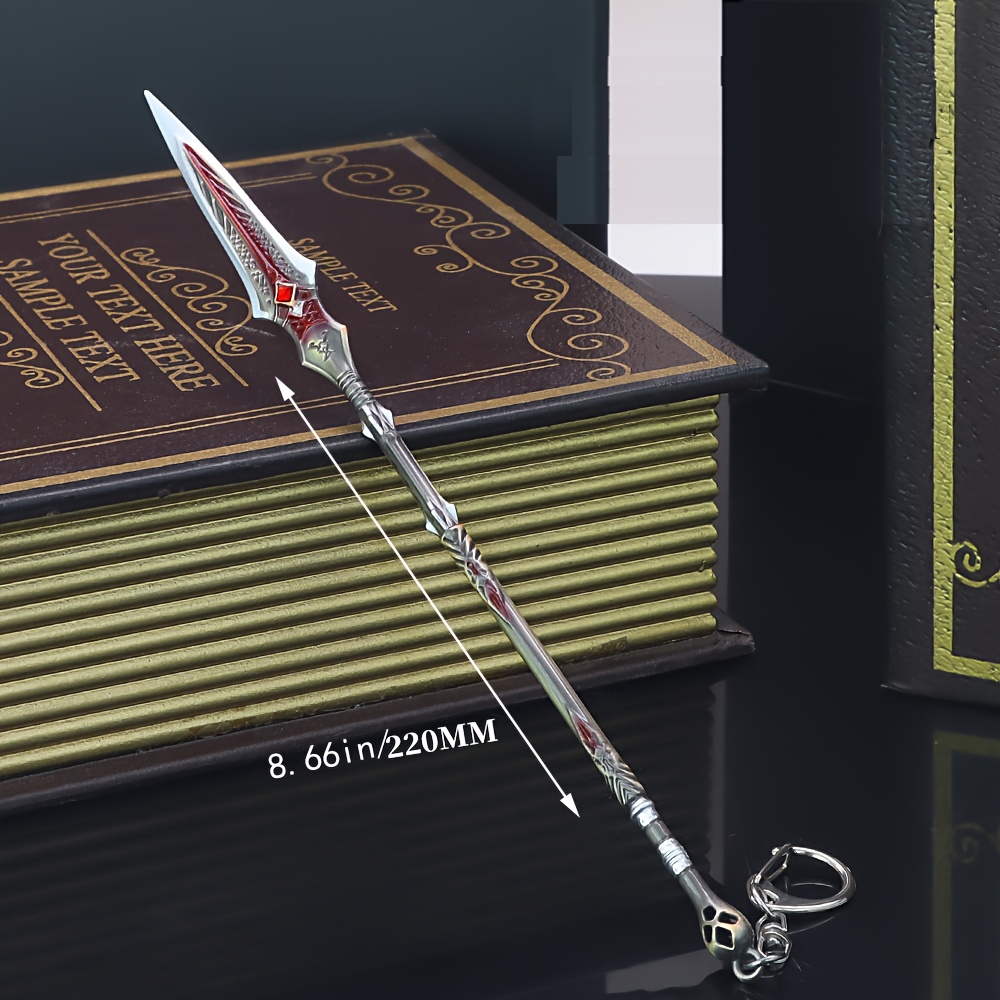 

Collectible Model Of The God Of War Game Weapon, The Spear Of Kratos Deimos Dupniel, A Metal Toy Ornament