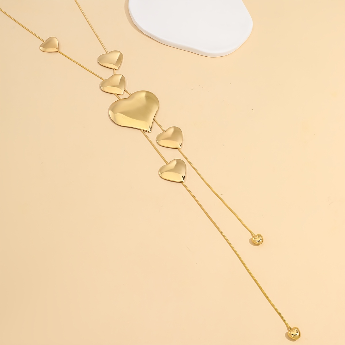 Heart Love Y-Shaped Necklace, Exquisite Elegant Design