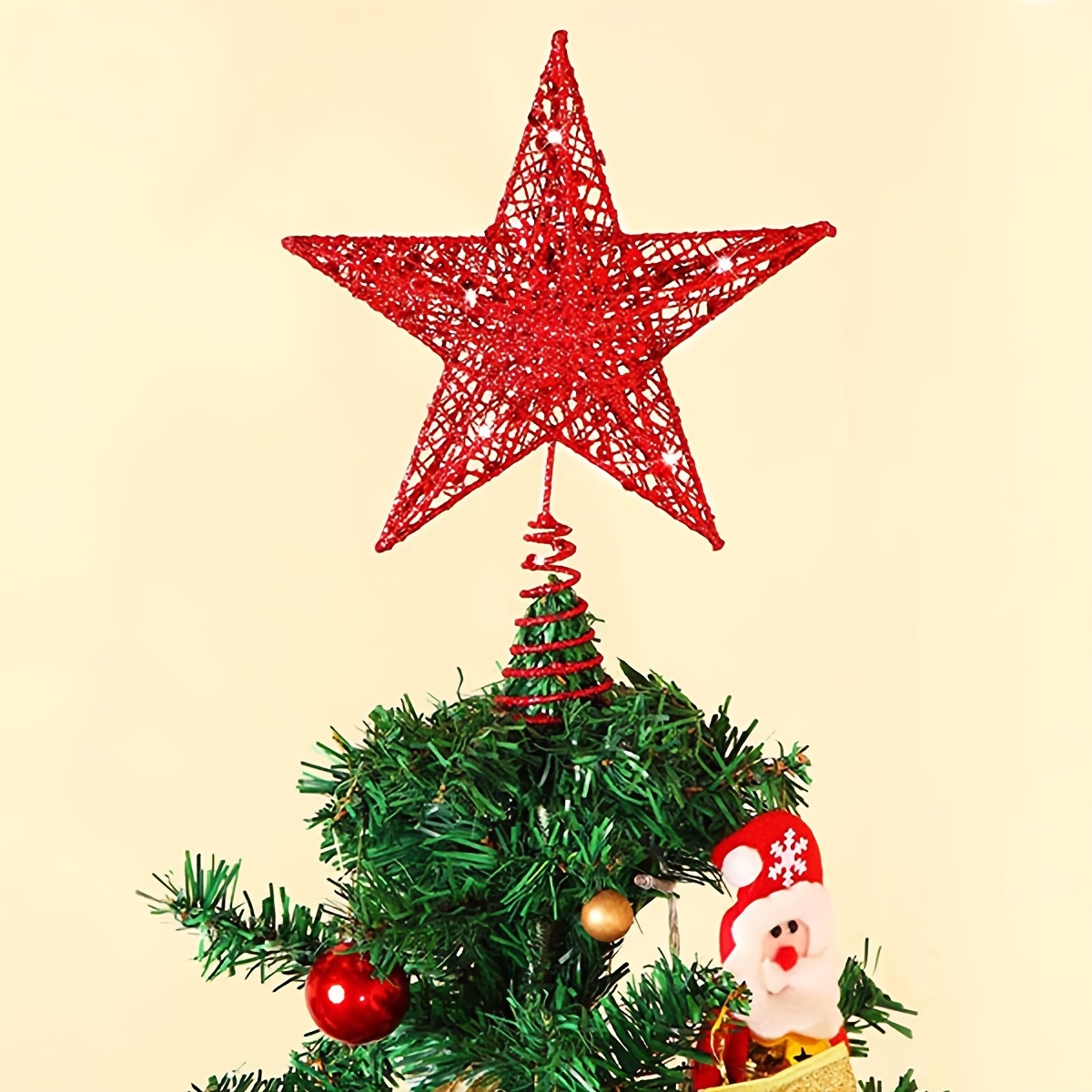 

Sparkling Metal Topper - Christmas, New Year & Wedding Decorations, Christmas Tree Decor