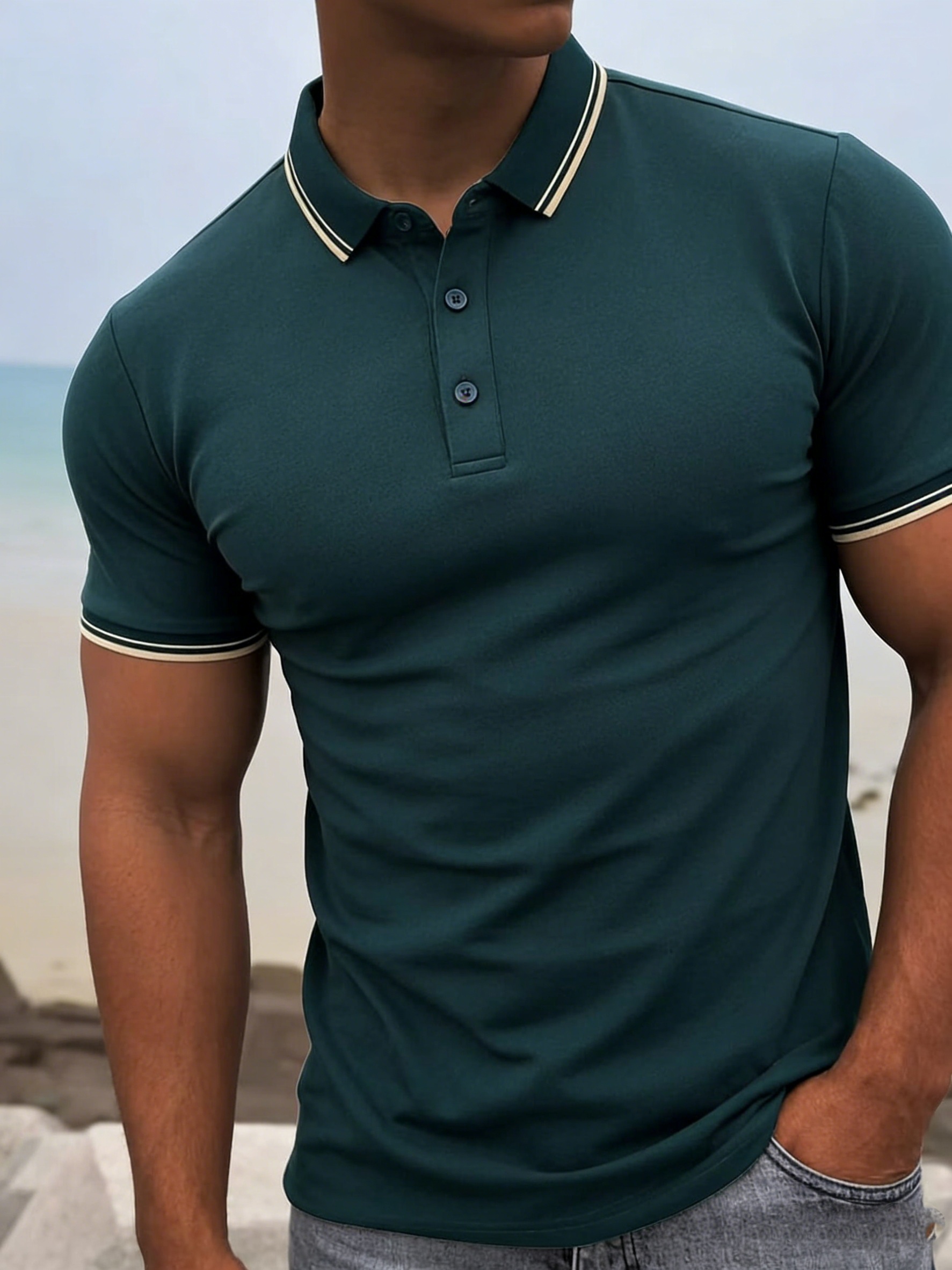 Men's Shirt Short Sleeve 2026 New Summer Lightweight Business T-Shirt Casual Collared Half-Sleeve