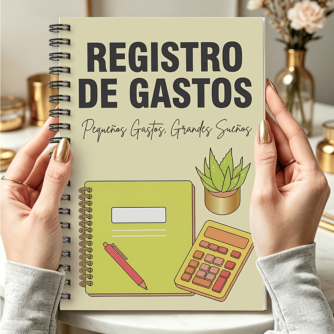 TEMU Planning Pads Spanish Edition Budget Subject Notebook, Spiral-bound Notebook, Monthly Bill Organizer, Expense , Savings And Debt Record,