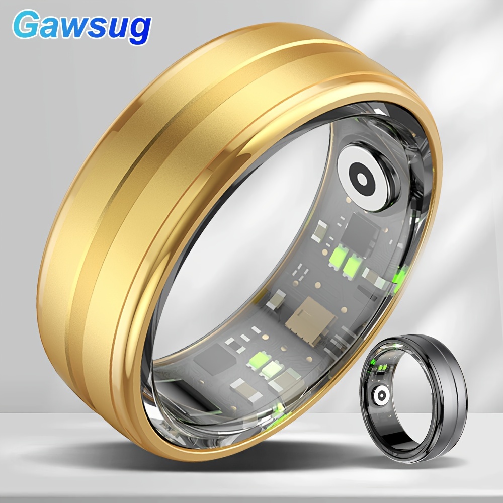  elegant smart ring unisex luxury fitness sports monitoring sleep analysis usb rechargeable lithium battery daily sports wear perfect valentines gift modern alloy no plating design details 3