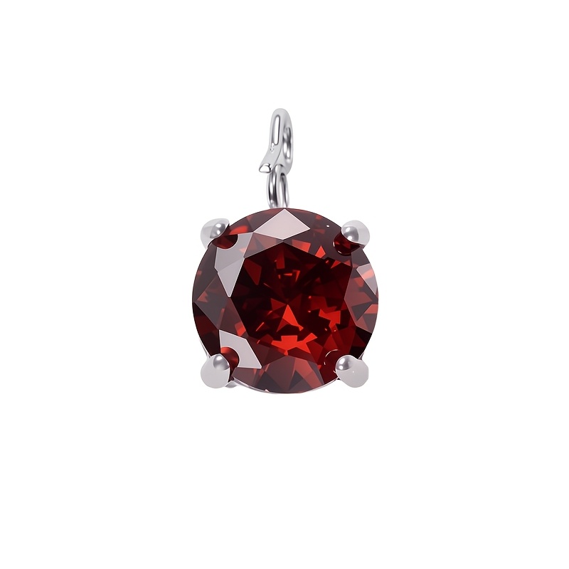 Versatile Style Non-Fading Round Synthetic Zircon Pendant Necklace