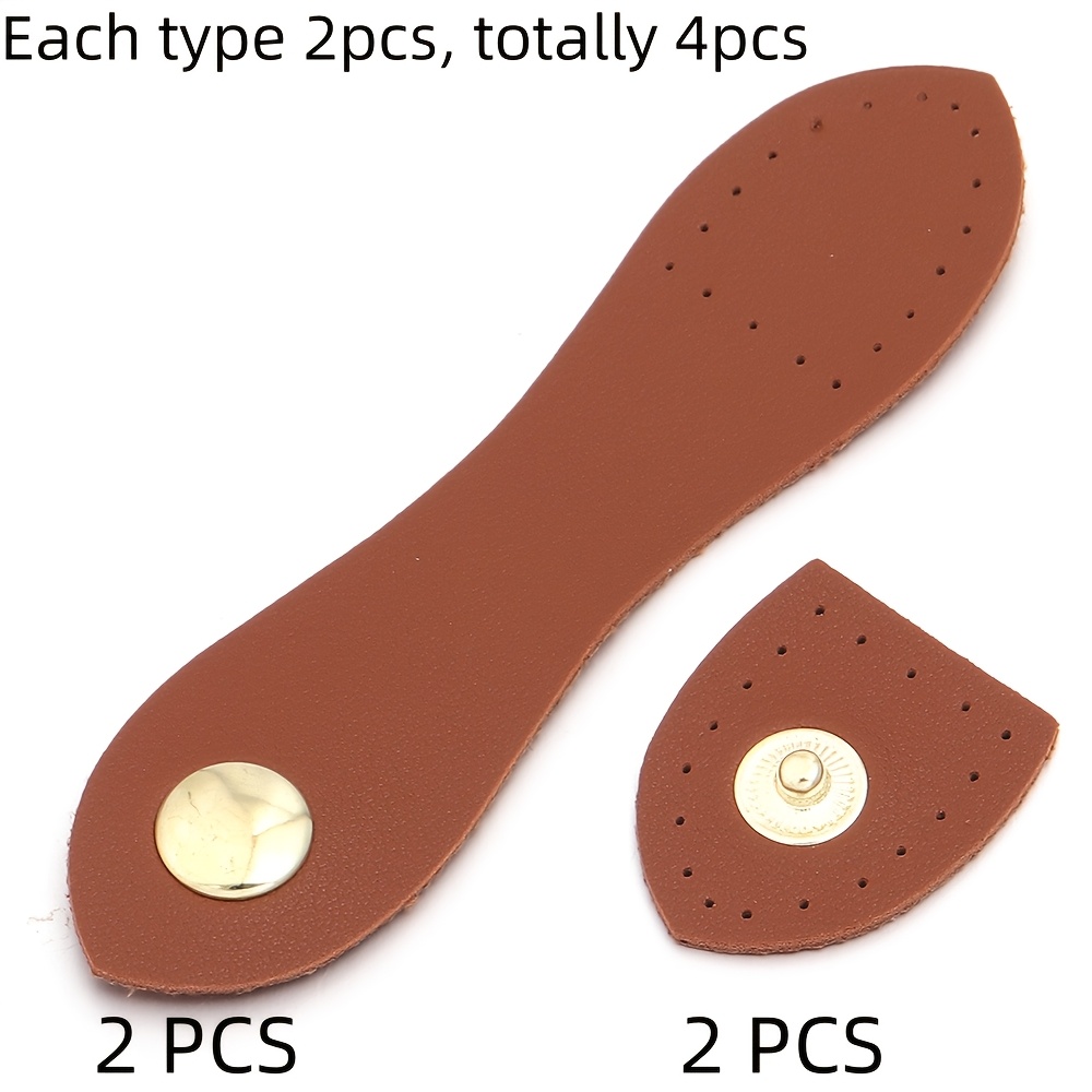 4pcs Faux Leather Bag Hardware Buckles
