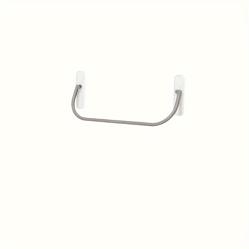 TEMU 1/2pcs Shoe Rack Hanging Wall-mounted No-punch Slipper Rack Bathroom Toilet Towel Bar Hanging Rack Entrance Door Back Slipper Hanging Rack Shoe
