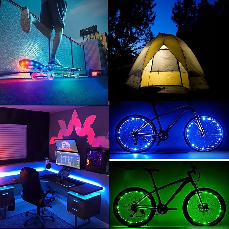 Led Strip Lights Battery Powered RGB LED Lights Strip Battery Operated Led  Battery Lights With Keys Controller Battery Led Strip Rope Lights For Bed