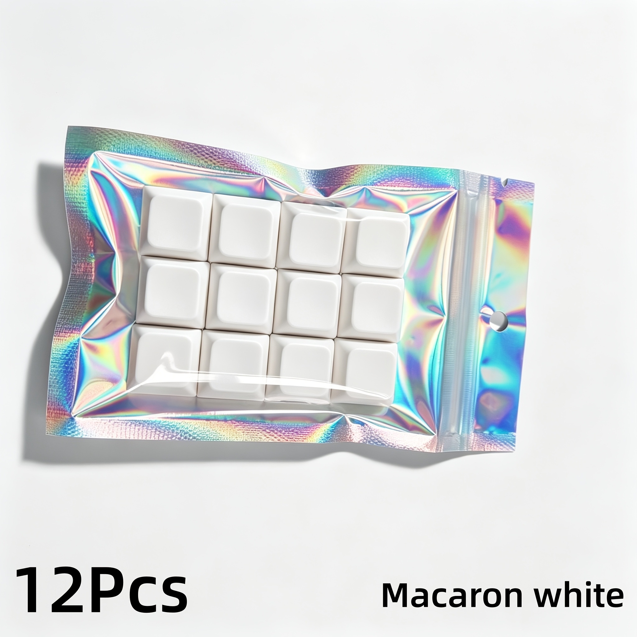 TEMU 6/12 pièces, Tiges croisées universelles, Touches Macaron XDA à profil bas, Touches vierges en PBT
