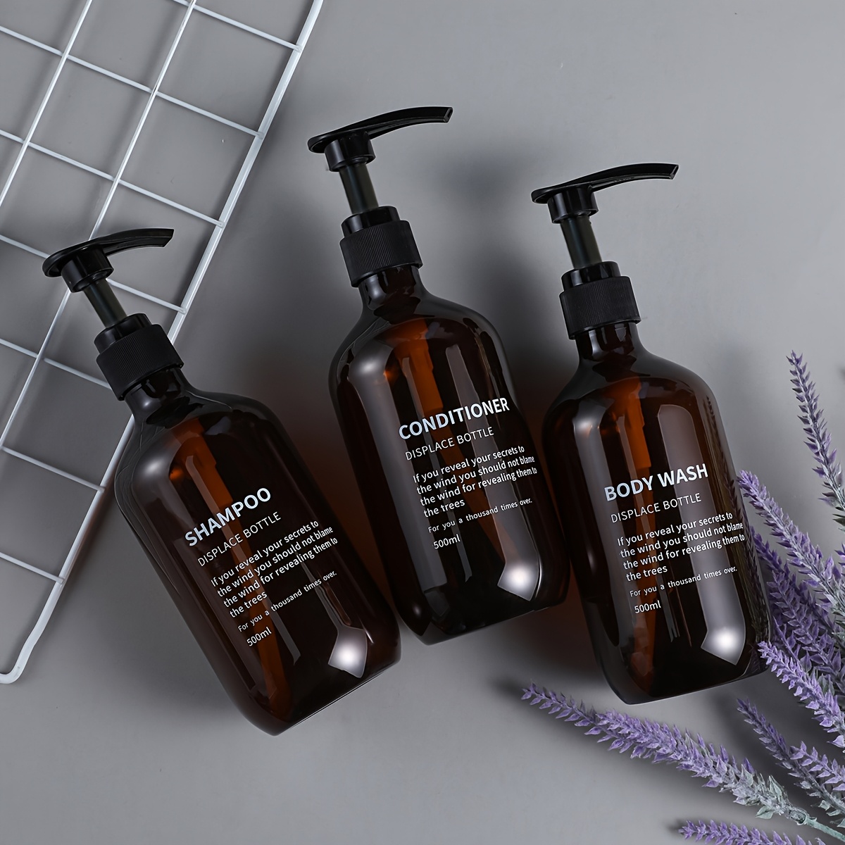 シャンプー＆コンディショナー用 サーセット 500ml/16オンス（3個