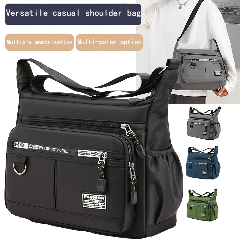 TEMU Neutral Square Bag, Men's And Women's Shoulder Bag, Backpack With Multiple Pockets, Casual Crossbody Bag [random Pull, Random Banner Letters]