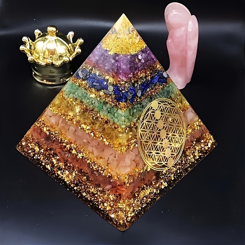 

Handmade Chakras Pyramid For Desktop Decoration Gifts