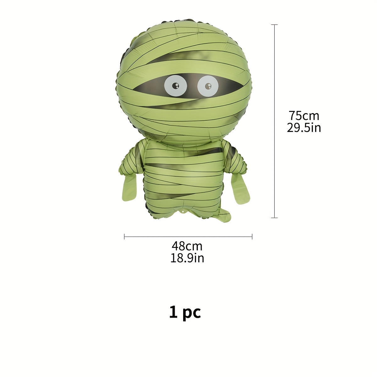 1pc - Halloween, , Festival, Large-sized , Aluminum Film Decorative Balloon