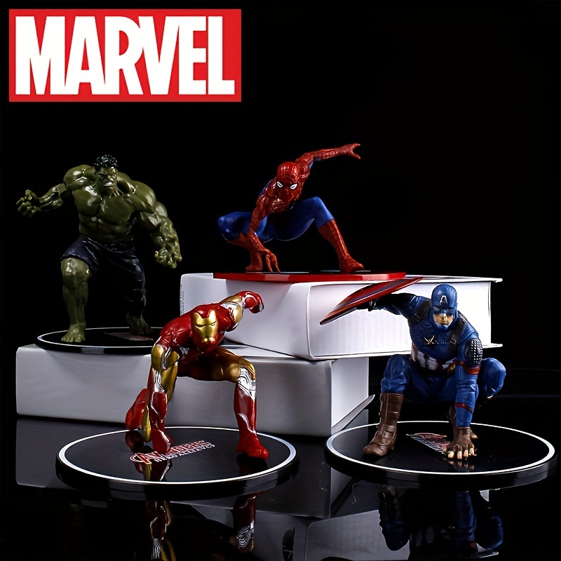 

1pc, Avengers Spider-man Captain America Hulk Iron Man Figure Model Desktop Car Chassis Ornament Office Decoration Collection Statue