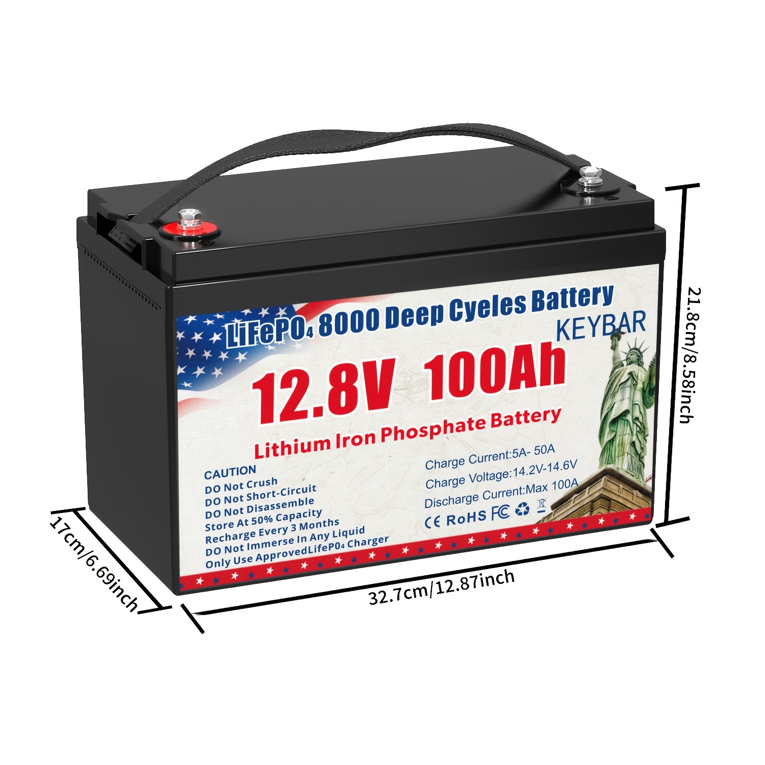 12v 100ah lifepo4 battery 100ah lithium battery 100a bms 12v - Temu
