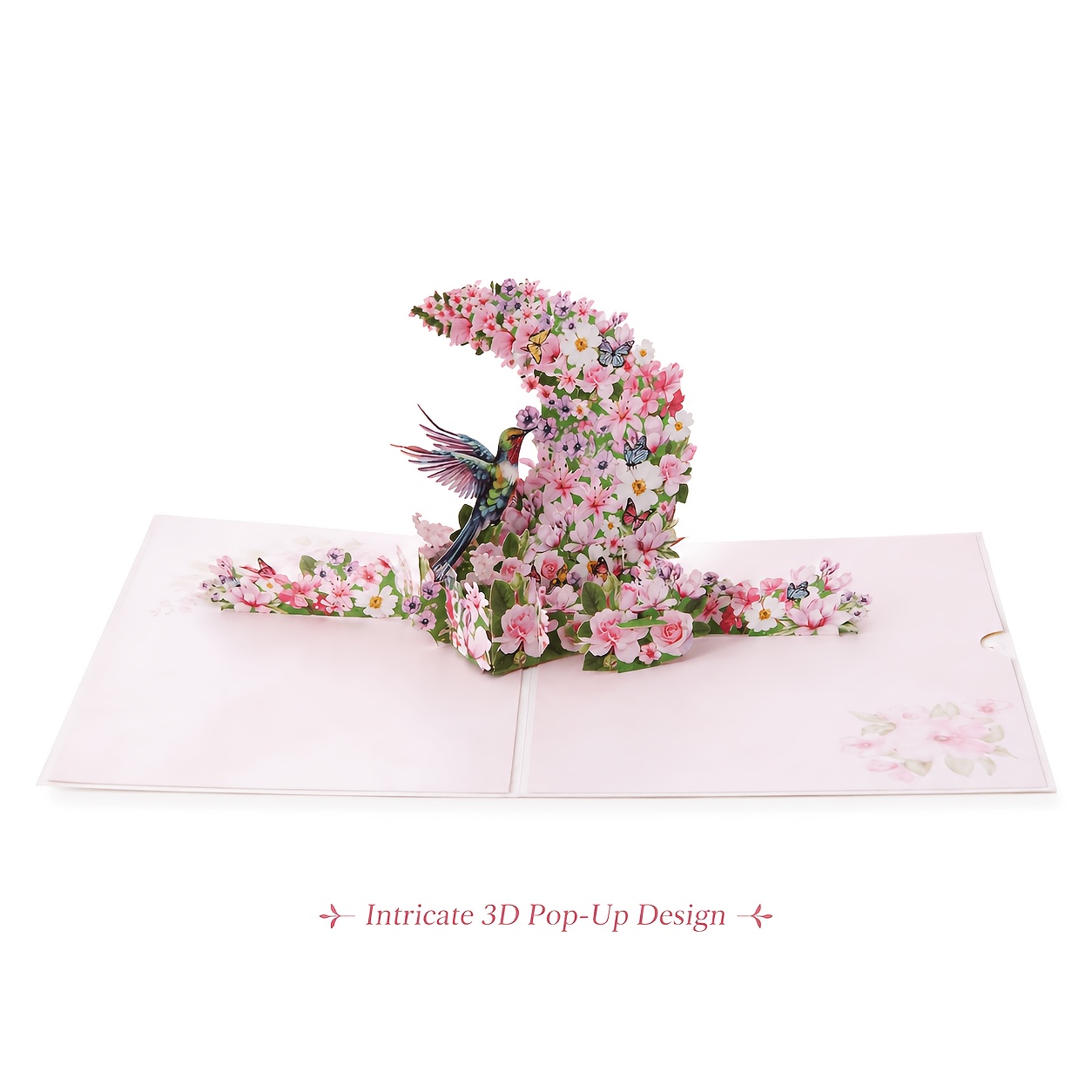Image of 3d Stereoscopic " And Hummingbird 3d Greeting Card": Suitable For Birthdays, Back-to-, Mother's Day, Anniversaries, Daily Greetings, Graduation Season, Of Gratitude, And . For Anyone