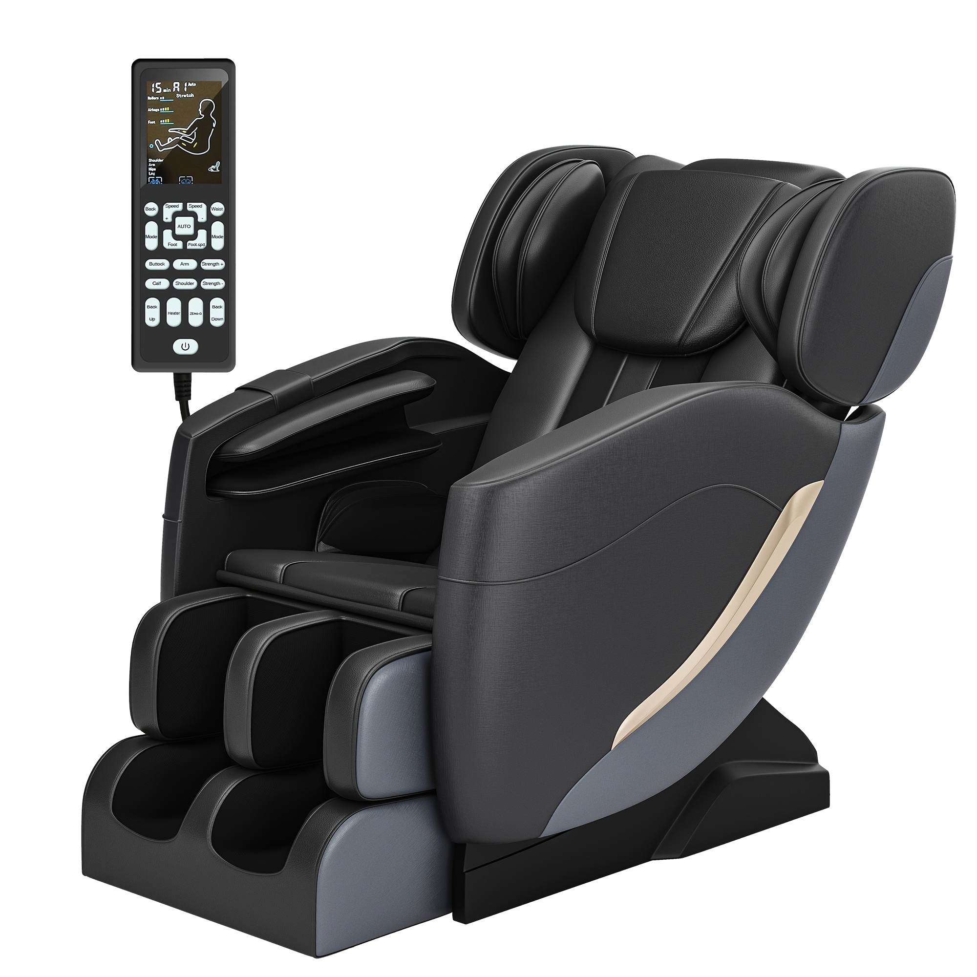 ss05 zero gravity full body massage chair with heat 6 auto manual   8   massage rollers ideal for neck back hips and   massage fathers day and mothers day gifts for the elderly Product details 3