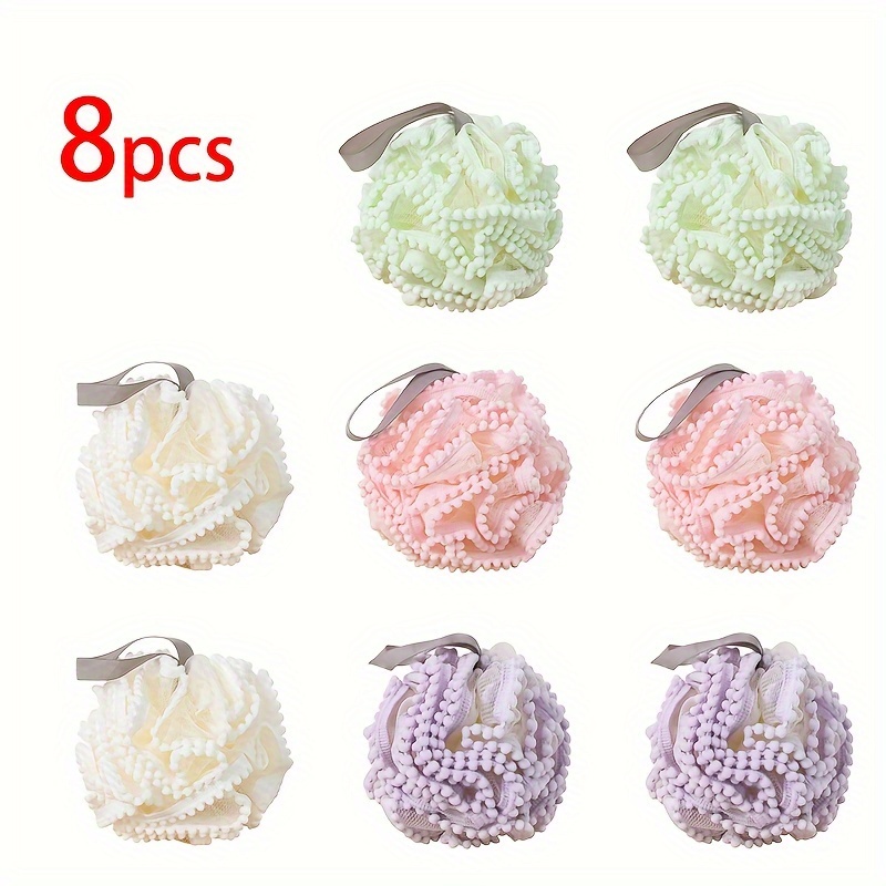 

8pc Gentle Exfoliating Shower Sponge Your Bath: Luxury, Large - Super Soft, Cute & For Pampering