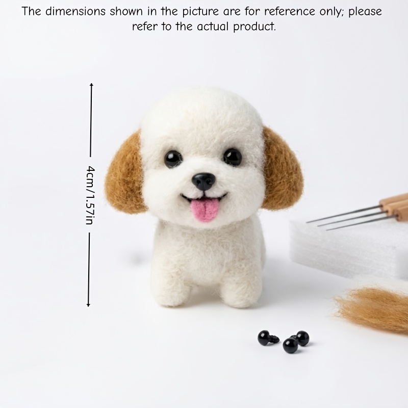 adorable wool felt animals small dogs handmade mini desktop decorations made   wool and materials   materials tools instructions making it a perfect gift for  