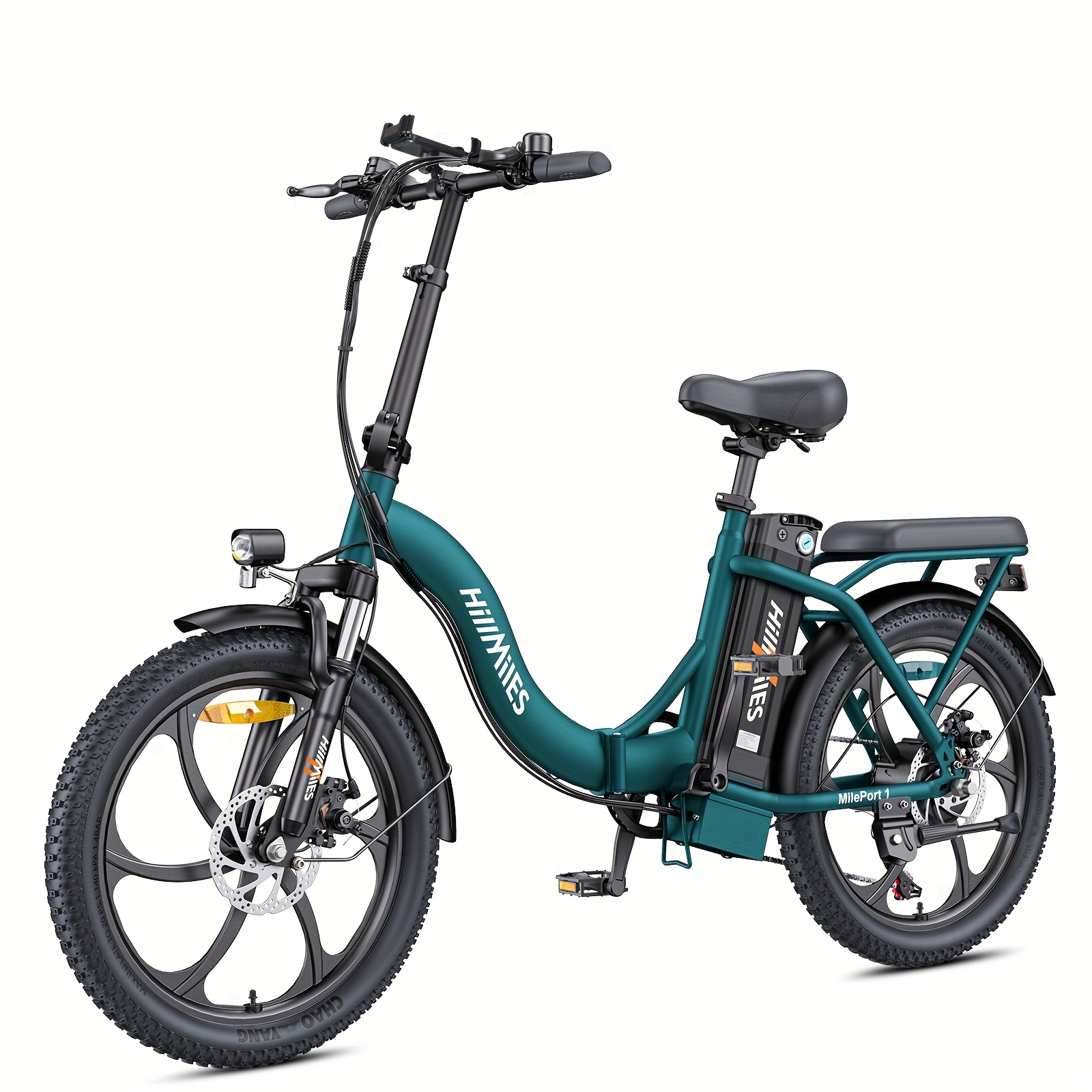 MilePort 1 Opvouwbare Elektrische Fiets voor Volwassenen, Krachtige 250W Motor met 36V 13Ah Verwijderbare Batterij, Tot 100KM Bereik, Max Speed 25KM/H, 50.8x7.62cm Dikke Banden, Compacte en Duurzame E-Fiets Perfect voor Stedelijke Verplaatsingen en Vrijetijdsritjes