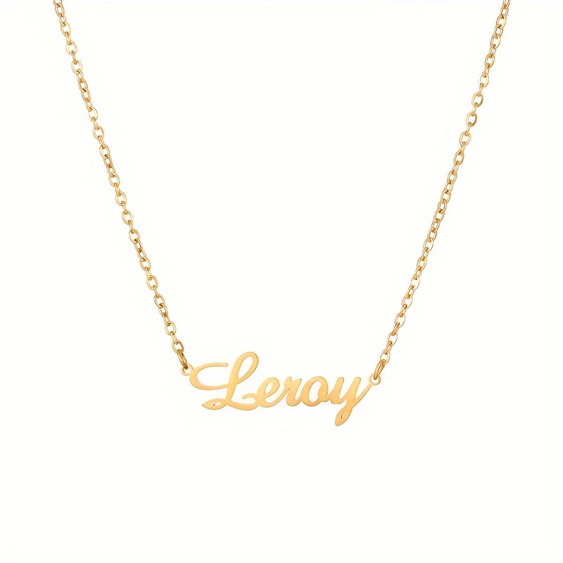 Customized Twist Chain Name Necklace Personalized Necklace Temu